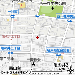 愛知県名古屋市名東区亀の井2丁目144周辺の地図
