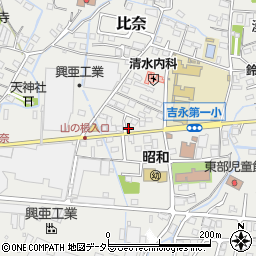 静岡県富士市比奈1292周辺の地図