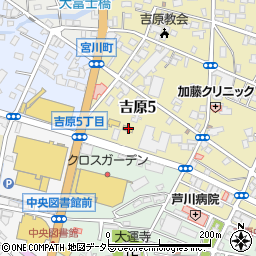セブンイレブン富士市吉原店周辺の地図