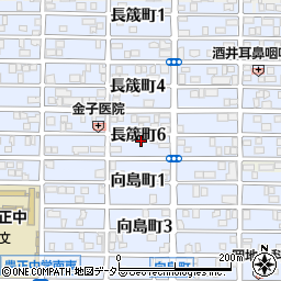 愛知県名古屋市中村区長筬町6丁目周辺の地図