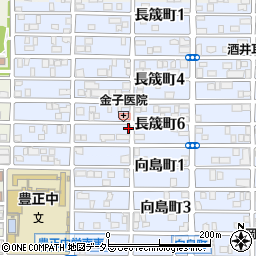 愛知県名古屋市中村区長筬町6丁目44周辺の地図