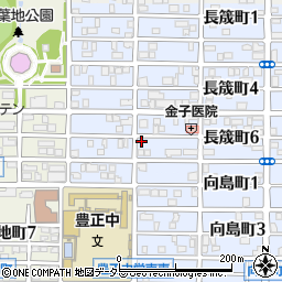 愛知県名古屋市中村区長筬町6丁目39周辺の地図