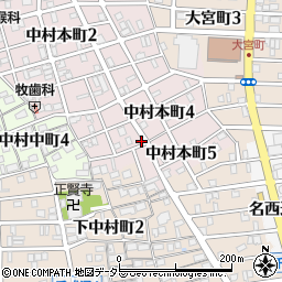 愛知県名古屋市中村区中村本町4丁目49周辺の地図