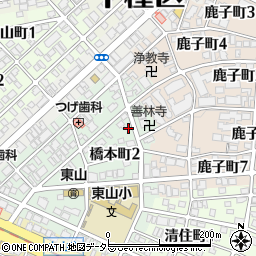 愛知県名古屋市千種区橋本町2丁目21周辺の地図