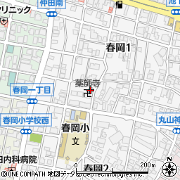 一畑山薬師寺名古屋別院周辺の地図