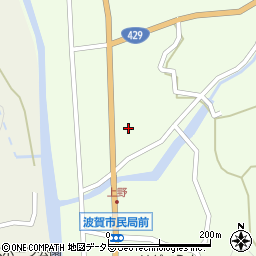 兵庫県宍粟市波賀町上野829周辺の地図