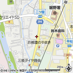 静岡県裾野市二ツ屋118-1周辺の地図