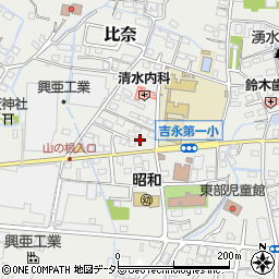 静岡県富士市比奈1293周辺の地図