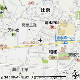 静岡県富士市比奈1290周辺の地図