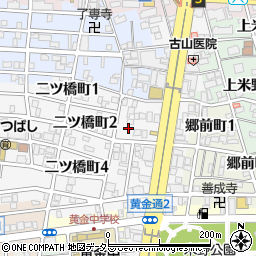 愛知県名古屋市中村区二ツ橋町2丁目1周辺の地図