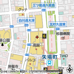 松坂屋名古屋店　営業３部本館Ｂ２Ｆ坪井花苑周辺の地図