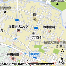 静岡県富士市吉原周辺の地図