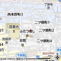 愛知県名古屋市中村区二ツ橋町2丁目43周辺の地図