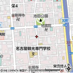 東栄通周辺の地図