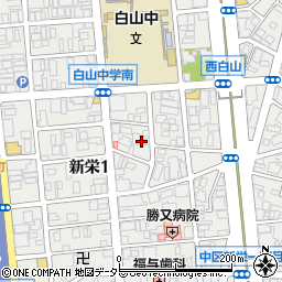 愛知県名古屋市中区新栄1丁目22-10周辺の地図