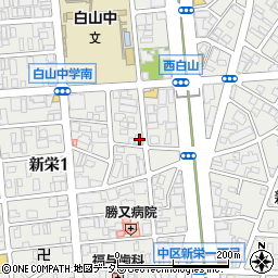 愛知県名古屋市中区新栄1丁目20-15周辺の地図