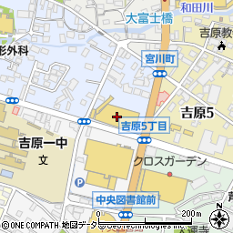 感動の肉と米　富士吉原店周辺の地図