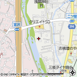 静岡県裾野市二ツ屋64周辺の地図