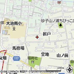 愛知県大治町（海部郡）砂子（折戸）周辺の地図