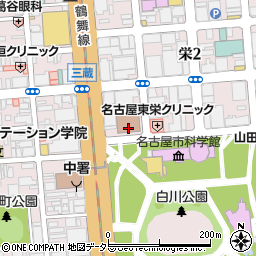 名古屋商工会議所内郵便局 ＡＴＭ周辺の地図