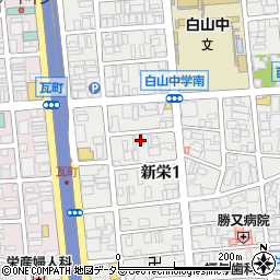 愛知県名古屋市中区新栄1丁目25-5周辺の地図