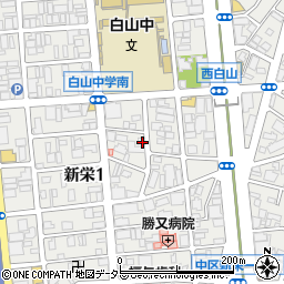 愛知県名古屋市中区新栄1丁目22-9周辺の地図
