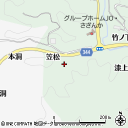 愛知県豊田市大蔵町花立周辺の地図
