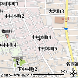 愛知県名古屋市中村区中村本町4丁目46周辺の地図