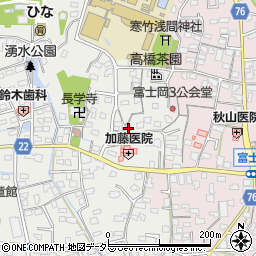 静岡県富士市比奈1632周辺の地図