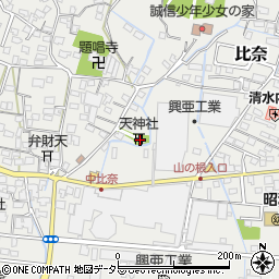静岡県富士市比奈1303周辺の地図