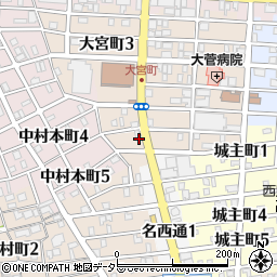 愛知県名古屋市中村区大宮町3丁目70周辺の地図