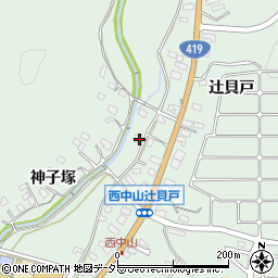 愛知県豊田市西中山町辻貝戸30周辺の地図