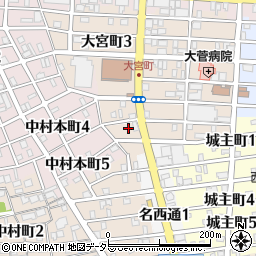 愛知県名古屋市中村区大宮町3丁目69周辺の地図