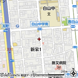 愛知県名古屋市中区新栄1丁目25-12周辺の地図
