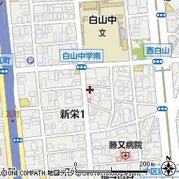 愛知県名古屋市中区新栄1丁目22-24周辺の地図