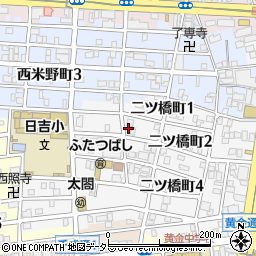 愛知県名古屋市中村区二ツ橋町2丁目16周辺の地図