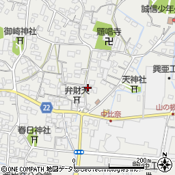 静岡県富士市比奈1270周辺の地図