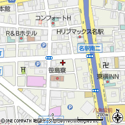 名駅南ビル周辺の地図