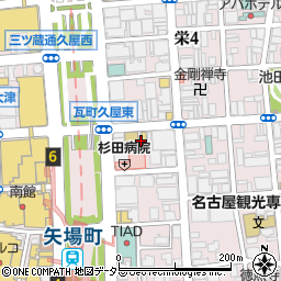 MOS BURGER 栄五丁目店周辺の地図