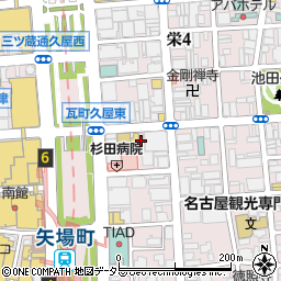 ハワイアンダイニング&カフェ Poket 栄店周辺の地図