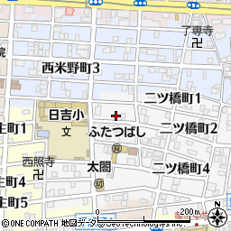 愛知県名古屋市中村区二ツ橋町2丁目19周辺の地図