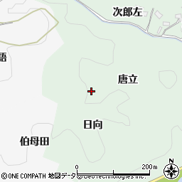 愛知県豊田市藤沢町唐立周辺の地図