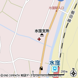 浜松磐田信用金庫水窪支店周辺の地図