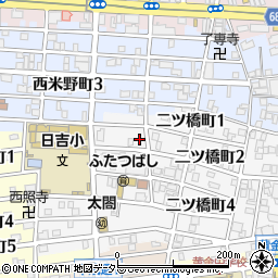 愛知県名古屋市中村区二ツ橋町2丁目17周辺の地図