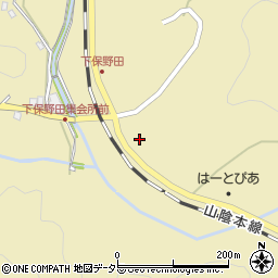 京都府南丹市日吉町保野田（牛ケ尾）周辺の地図