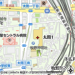 ウエルシア名古屋太閤店周辺の地図