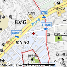 伊勢久株式会社　名古屋東営業所周辺の地図