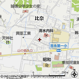 静岡県富士市比奈1295周辺の地図