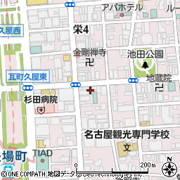 エイマット AimaT 矢場町 Guns&Darts周辺の地図