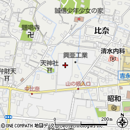 静岡県富士市比奈1284周辺の地図